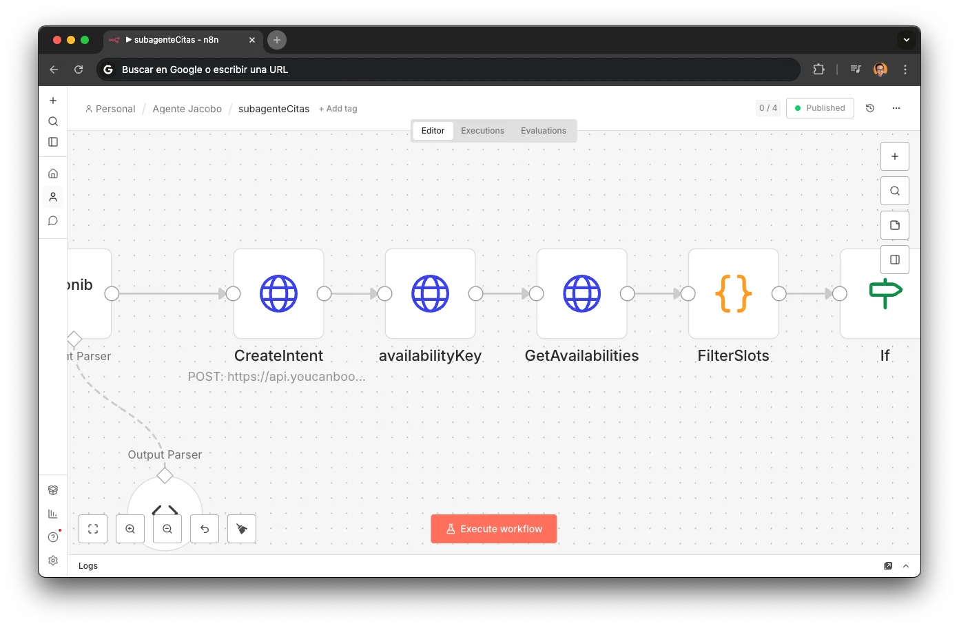 Pipeline YCBM API en n8n: 3 llamadas HTTP secuenciales